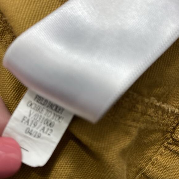 Women Field Jacket Size Medium Brown Barn Chore Utility Coat Pockets Lightweight - Picture 11 of 15